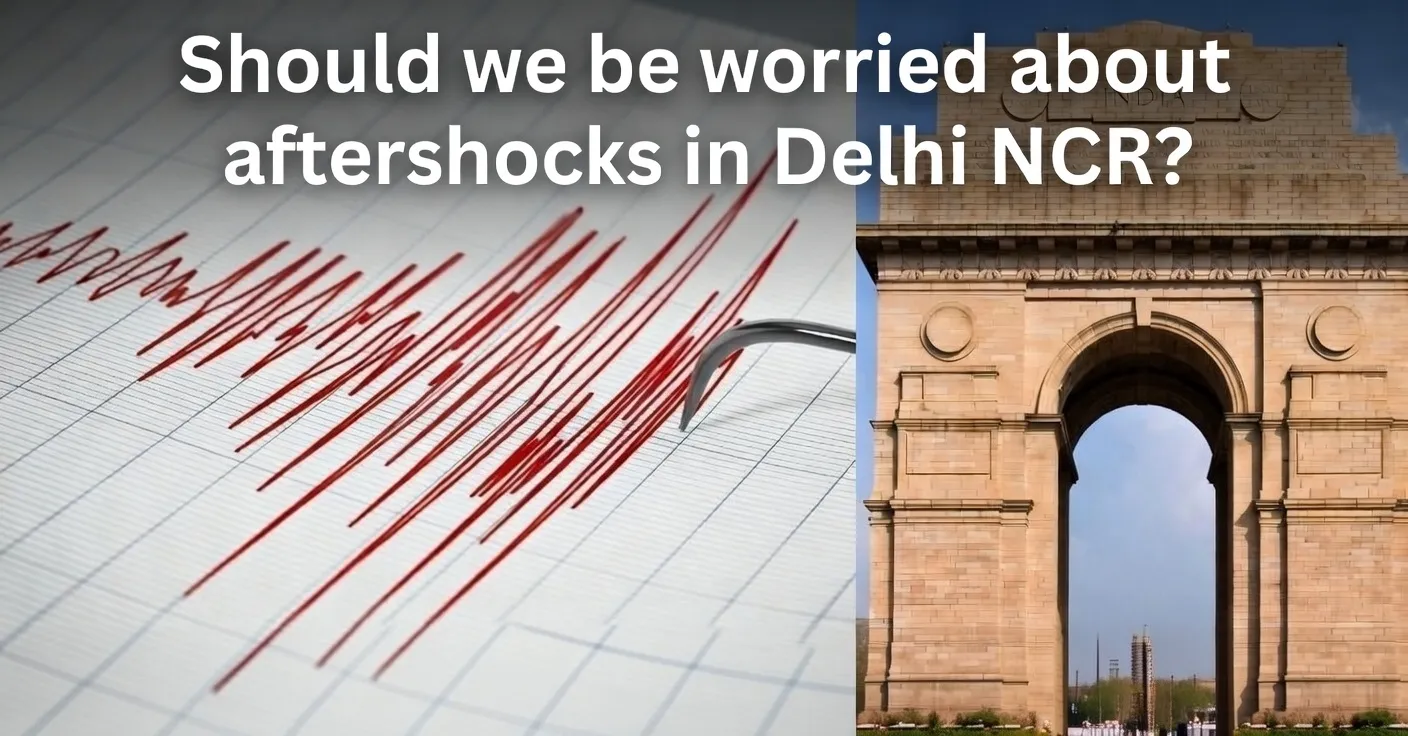 Earthquake tremors felt in Delhi NCR, people standing outside buildings calmly