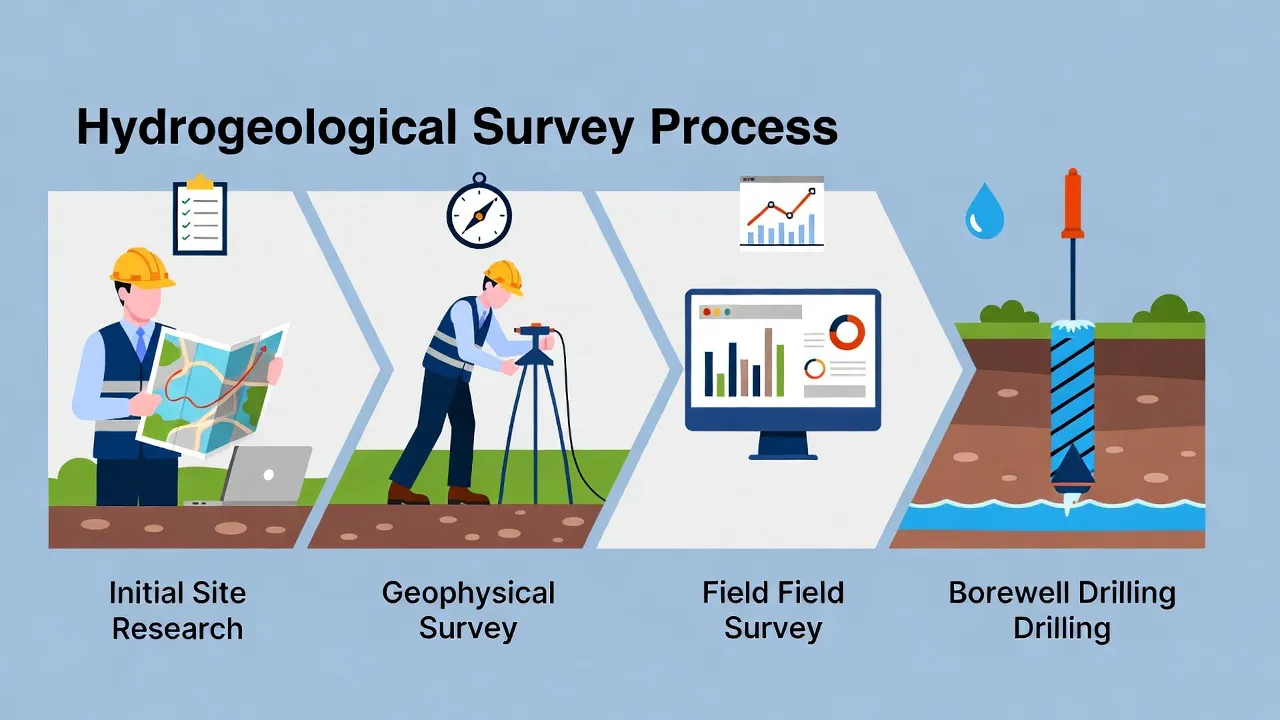 Electrical resistivity meter equipment for hydrogeological survey