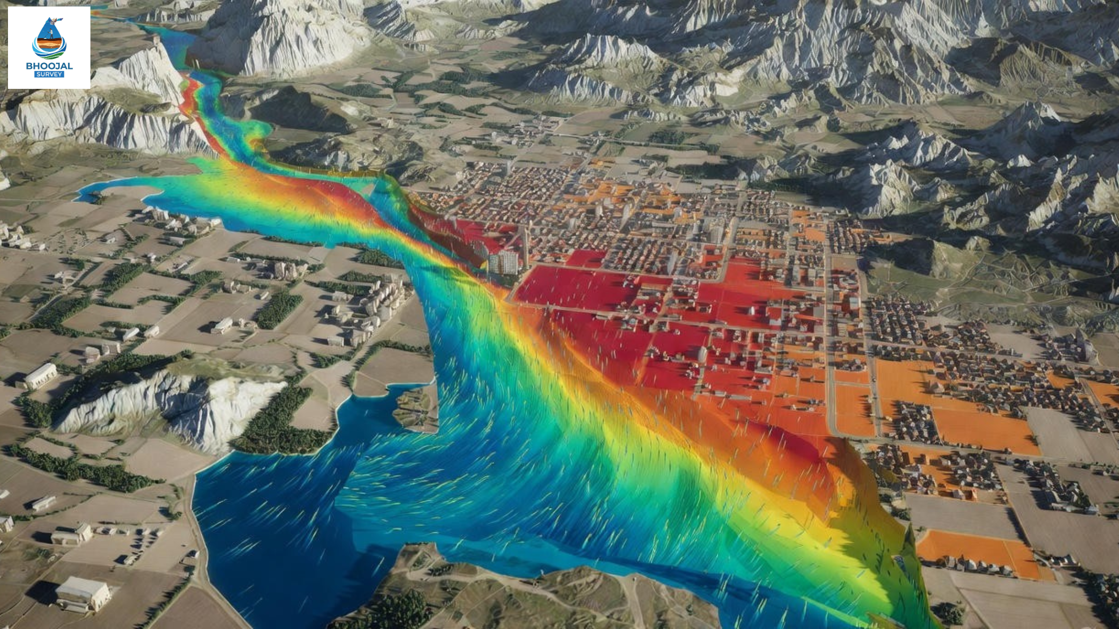 Flood Model Simulation map