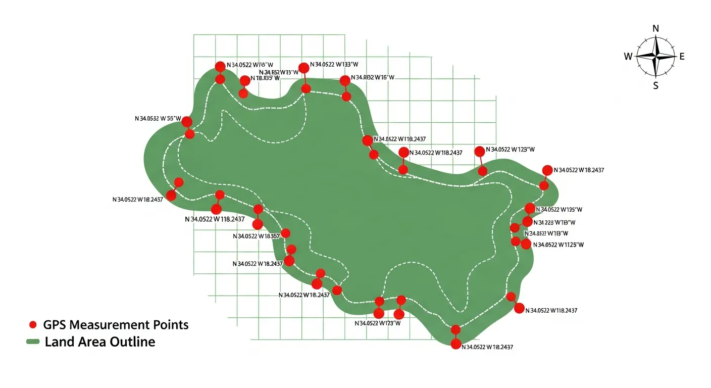 A professional land surveyor is actively working with advanced DGPS (Differential Global Positioning System) equipment in an outdoor setting, such as a large agricultural field, a demarcated construction site, or an expansive open plot. The image should prominently feature the DGPS equipment, which typically includes a tall, sturdy tripod supporting a high-precision GPS receiver (the 'rover') and possibly a separate base station in the distance (or implied). The surveyor, dressed in practical work attire, is focused on the task, perhaps adjusting the equipment, interacting with a connected tablet or controller, or looking through an optical component. The scene should convey a sense of technical precision and serious fieldwork, with clear daylight and a wide-open backdrop to emphasize the scale of land measurement. The equipment itself should look modern and robust, highlighting the advanced nature of the survey.