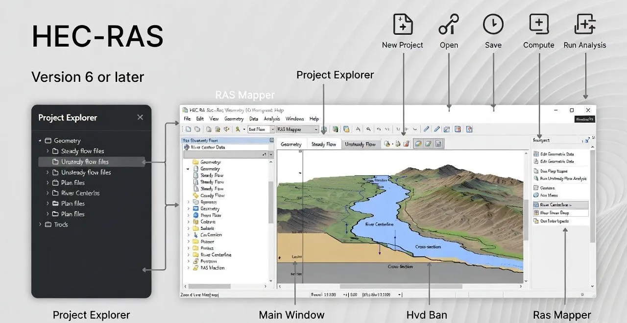 HEC-RAS Flood Modeling Interface
